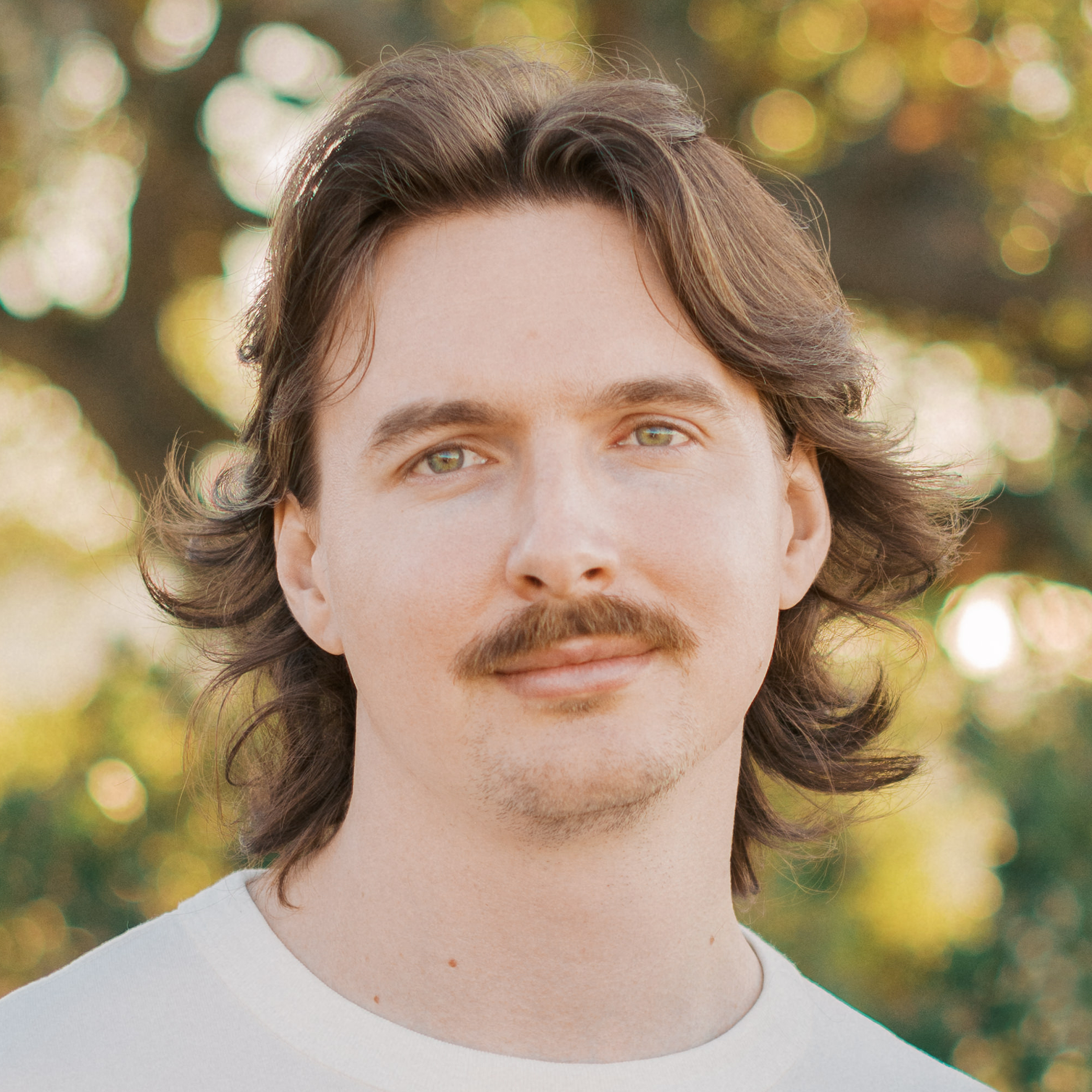 Chandler at the University of Washington Quad during the cherry blossom blooming.